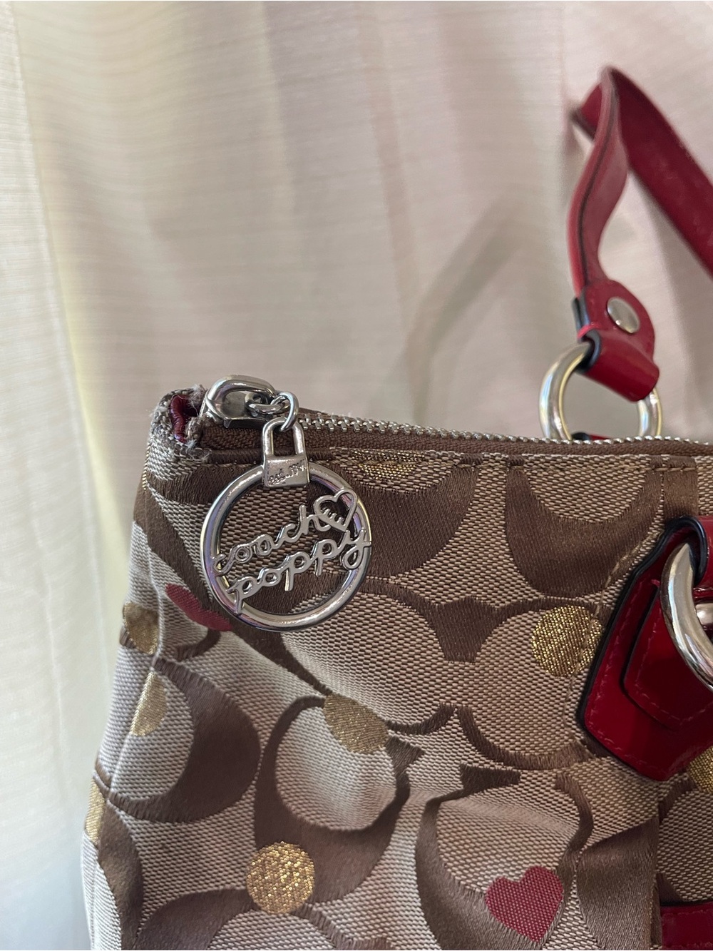 Coach Poppy 2010 Secret Admirer Tote Special Edition Valentine’s Day Coach Poppy - Picture 11 of 17